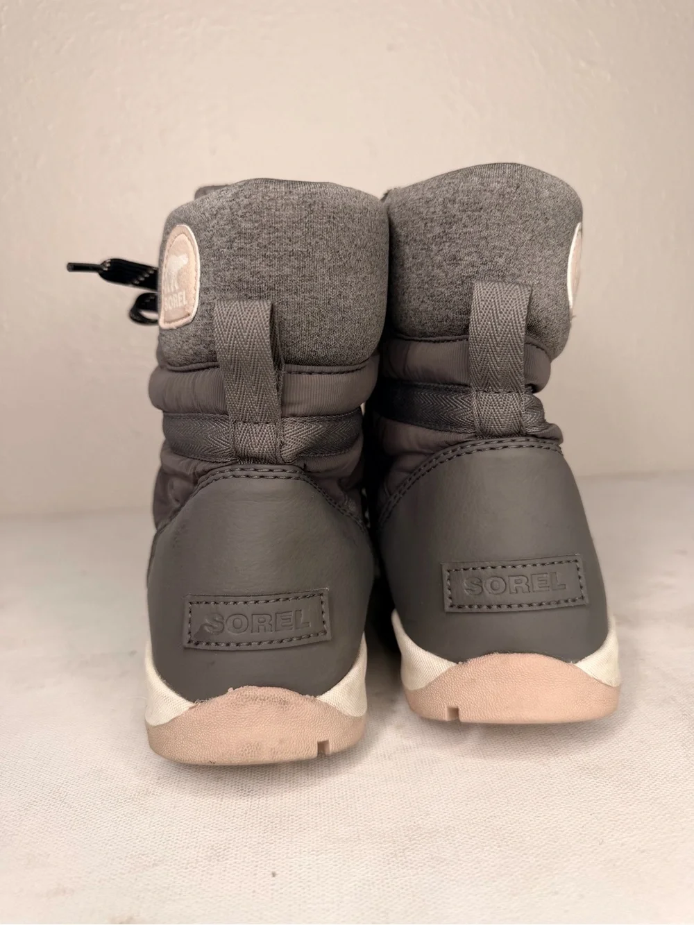 Sorel Whitney gray lace up waterproof boot